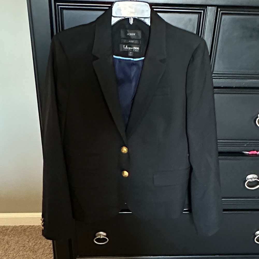 J. Crew Black Blazer with Gold Buttons